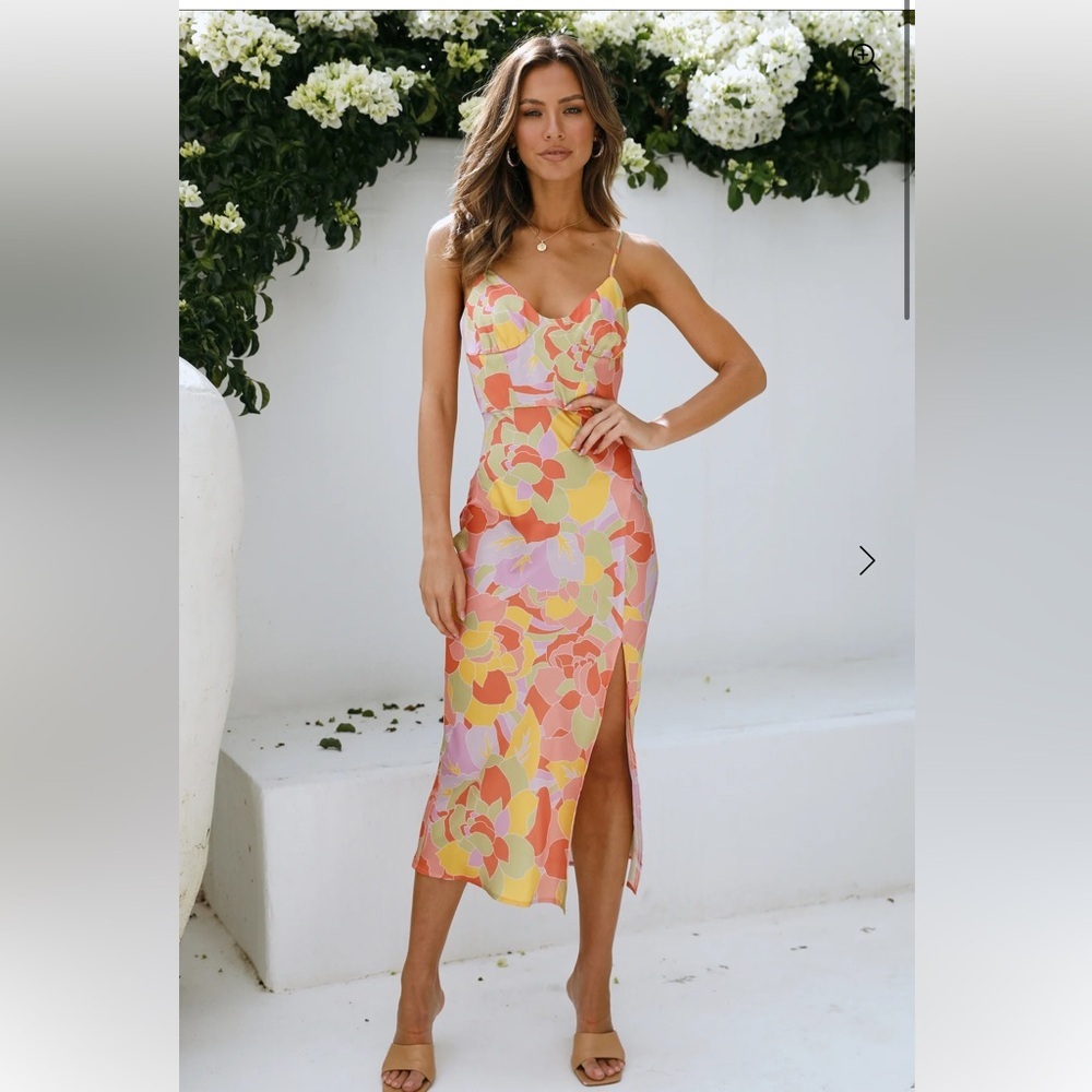 Hello Molly RUNAWAY TAMMY DRESS SAGE FLORAL